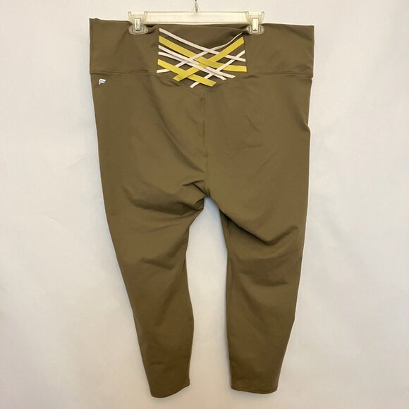 Fabletics Boost PowerHold Womens High-Waisted 7/8 Athletic Leggings Green XXL - Picture 5 of 8